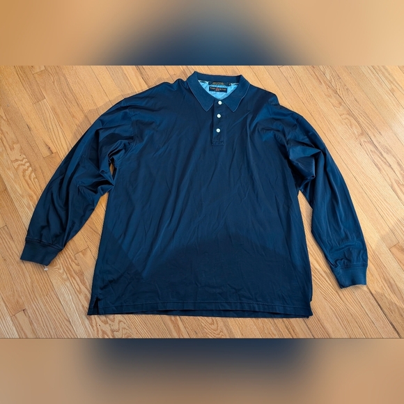 Tommy Hilfiger Navy Long Sleeve Polo - Picture 1 of 4